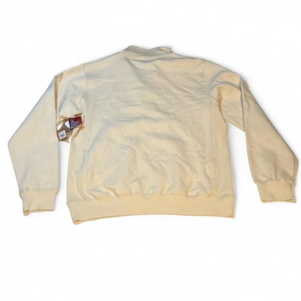 Men's Blue Cream Quarter-Zip Sweater Brand new with tags